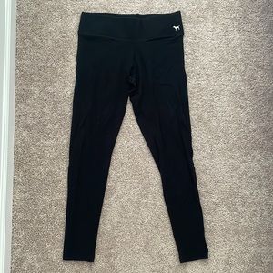 Pink Victorias Secret Black Yoga Leggings